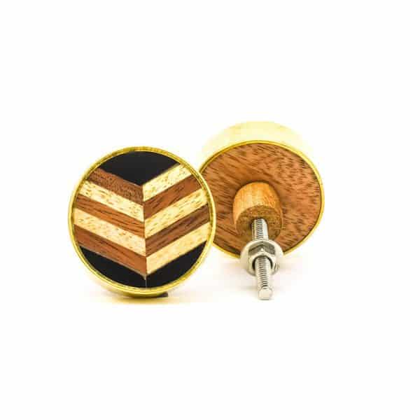 Herringbone and Brass Knob - Herringbone and Brass Knob