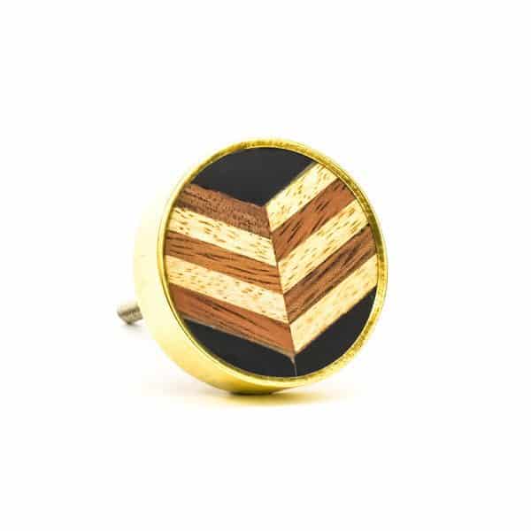 Herringbone and Brass Knob - Herringbone and Brass Knob