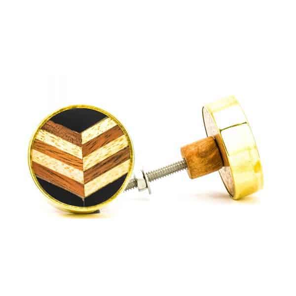 Herringbone and Brass Knob - Herringbone and Brass Knob