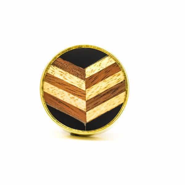 Herringbone and Brass Knob - Herringbone and Brass Knob