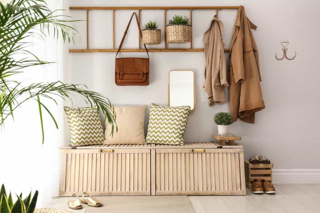 bohemian mudroom