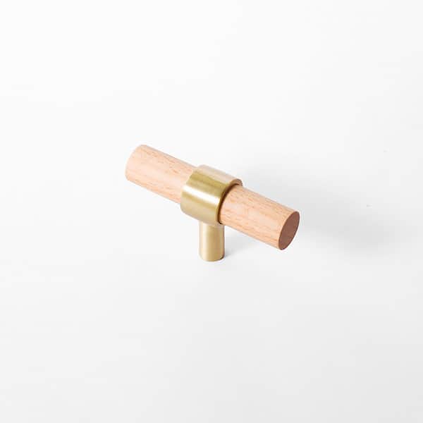 Bergen - Beech Wood and Brass Pull - Beech Wood and Brass Pull