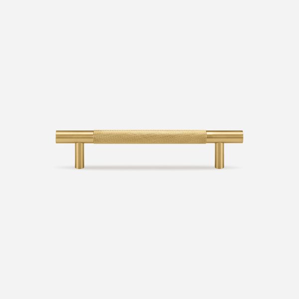 Ekati - Knurled Brushed Brass Handle - Knurled Brushed Brass