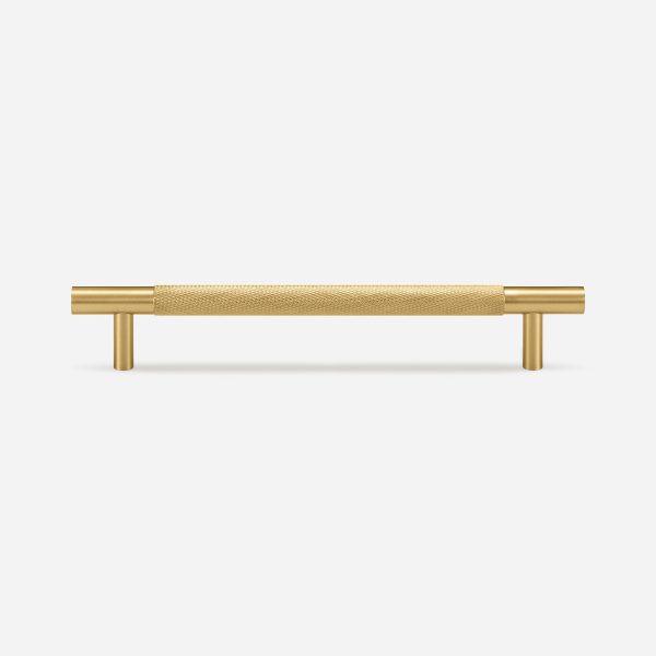 Ekati - Knurled Brushed Brass Handle - Knurled Brushed Brass