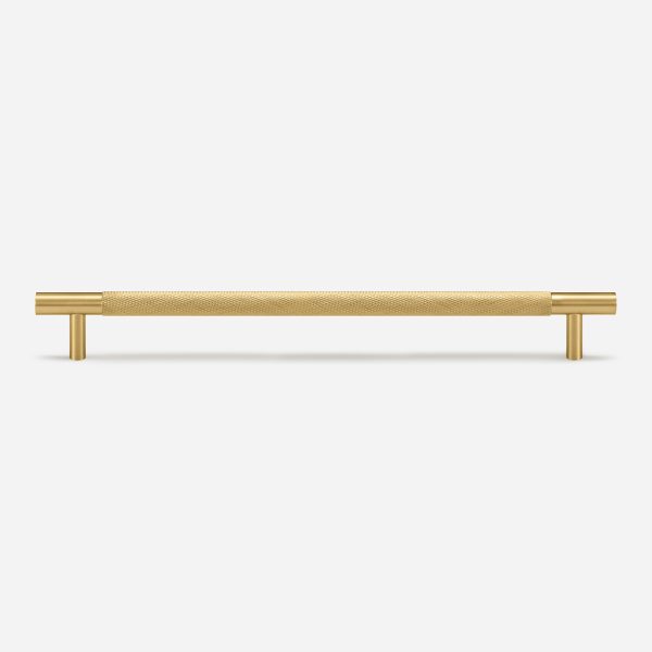 Ekati - Knurled Brushed Brass Handle - Knurled Brushed Brass