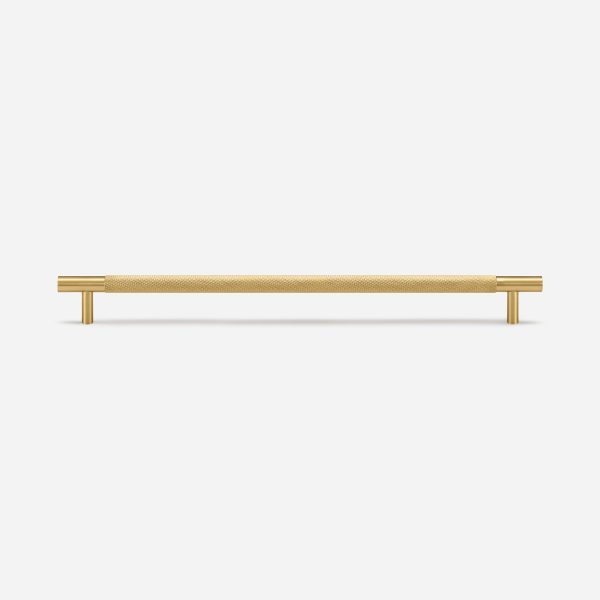 Ekati - Knurled Brushed Brass Handle - Knurled Brushed Brass