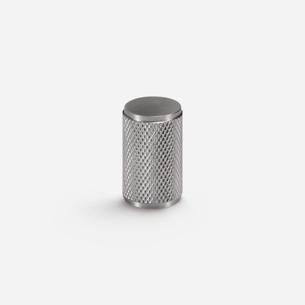 Ekati - Knurled Brushed Nickel Brass Knob - Knurled Brushed Nickel Brass Knob