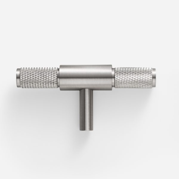 Ekati - Knurled Brushed Nickel Brass Pull - Knurled Brushed Nickel