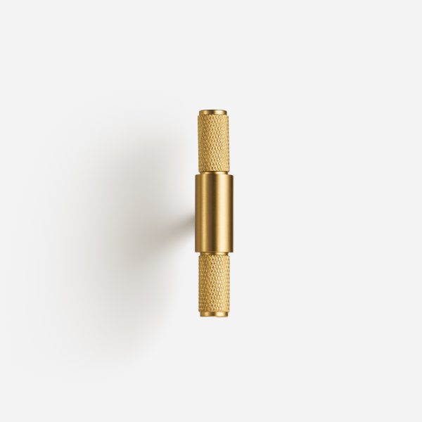 Ekati - Knurled Brushed Brass Pull - Knurled Brushed Brass Pull