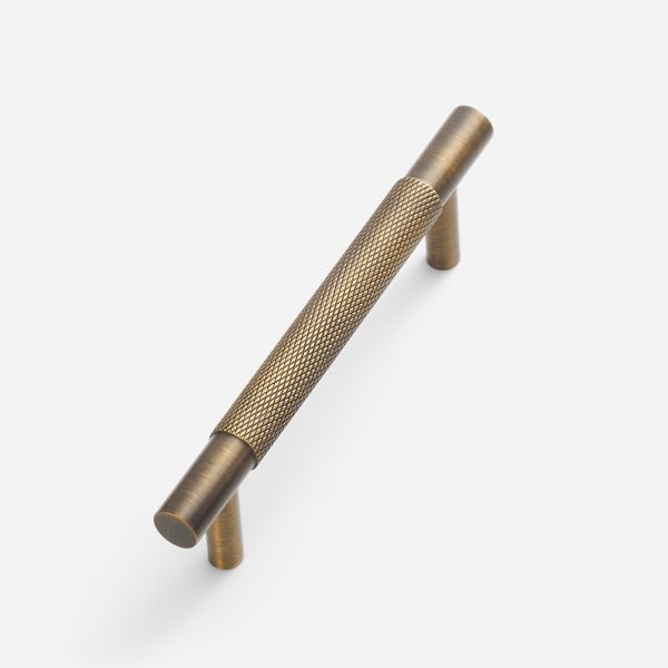 Ekati - Knurled Antique Bronze Brass Handle - Knurled Antique Bronze Brass