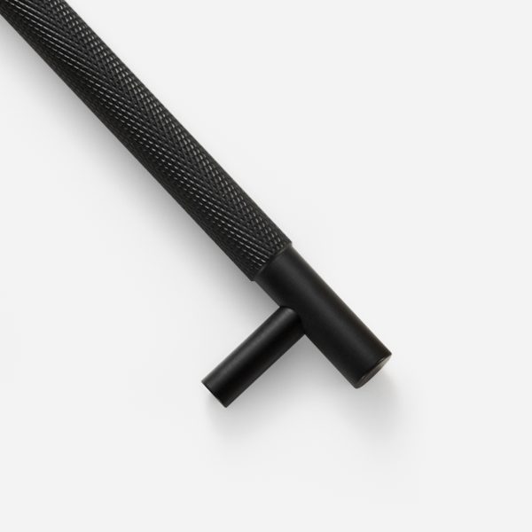 Ekati - Knurled Matte Black Brass Handle - Knurled Matte Black Brass