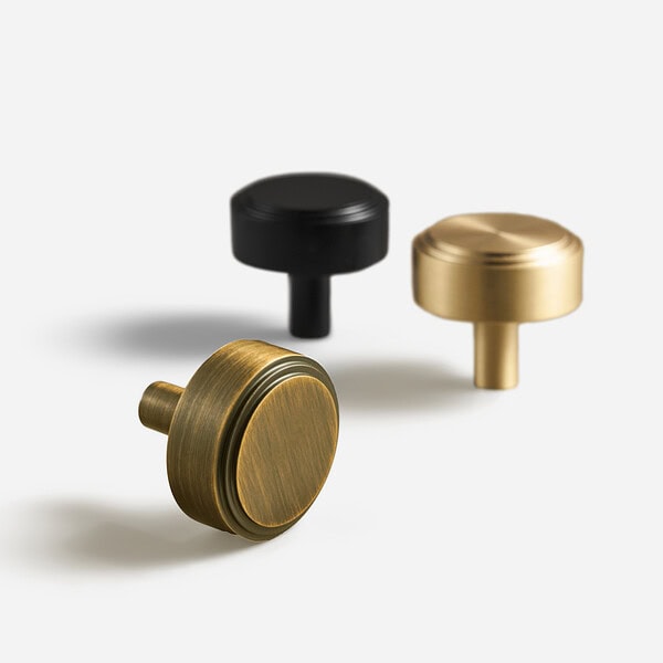 Mir - Brushed Brass Knob - Brushed Brass Knob