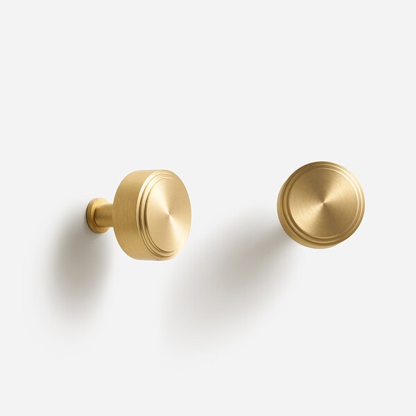 Mir - Brushed Brass Knob - Brushed Brass Knob