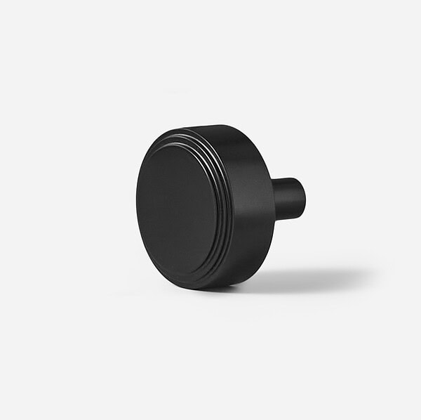 Mir - Matte Black Brass Knob - Matte Black Brass