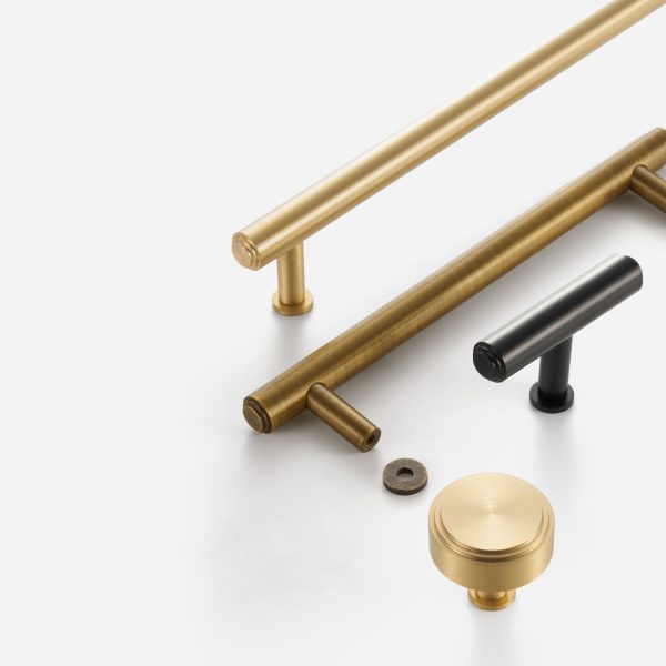 Mir - Brushed Brass Knob - Brushed Brass Knob