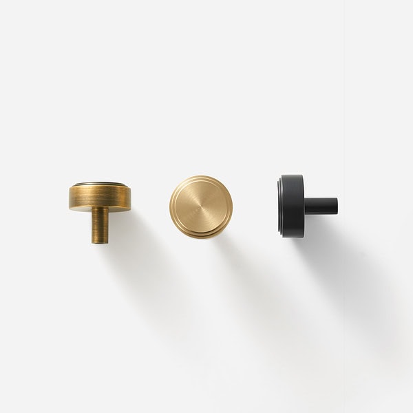 Mir - Matte Black Brass Knob - Matte Black Brass