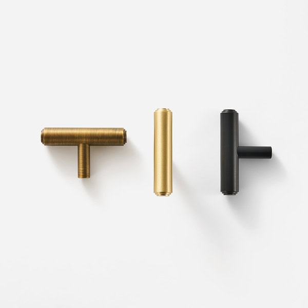 Mir - Matte Black Brass Pull - matte black brass