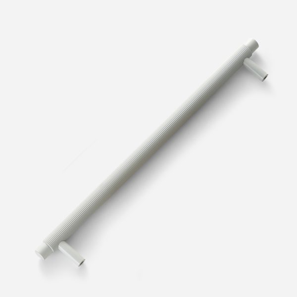 Orapa - Knurled White Brass Linear Handle - Knurled White Brass