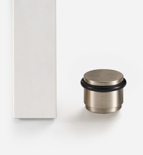 Uji - Brushed Nickel Brass Door Stop - Brushed Nickel Brass Door Stop