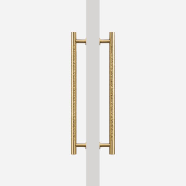 Matte Brass Hammered Door Pull - Matte Brass Hammered Door Pull