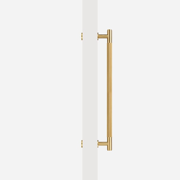 Matte Brass Diamond Knurled Door Pull - Matte Brass Diamond Knurled Door Pull