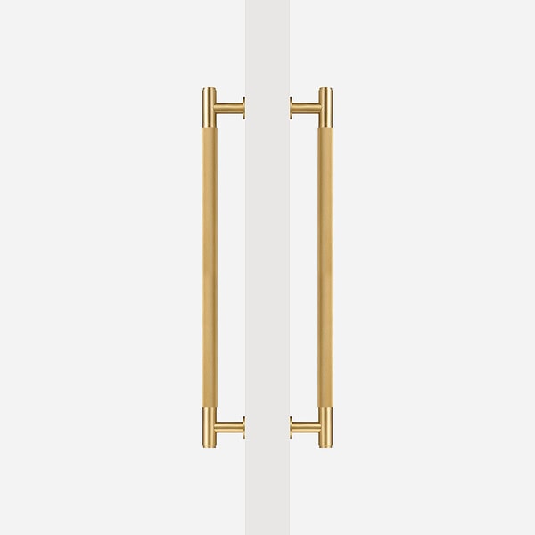 Matte Brass Diamond Knurled Door Pull - Matte Brass Diamond Knurled Door Pull