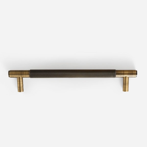 Antique Bronze Brass Diamond Knurled Door Pull - Antique Bronze Brass Diamond Knurled Door Pull