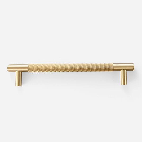 Matte Brass Diamond Knurled Door Pull - Matte Brass Diamond Knurled Door Pull